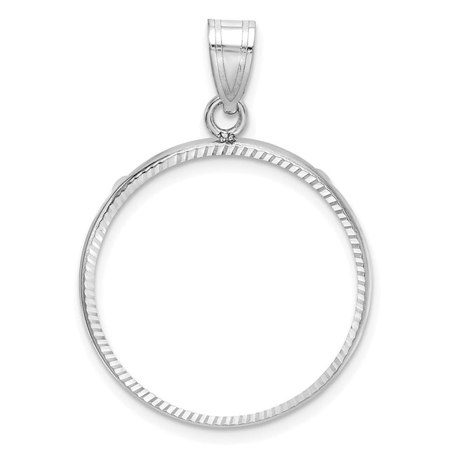14k White Gold Pendants Style C1801WD - Classique Jewelry Inc.