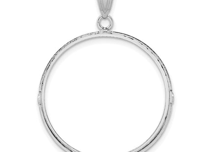 14K white gold pendant, another view