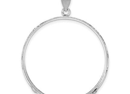 14K white gold pendant, another view