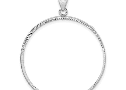 14K white gold pendant