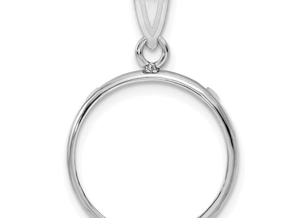 14K white gold pendant