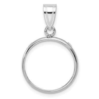 14K white gold pendant