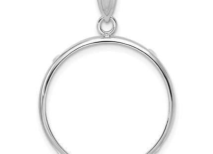 14K white gold pendant