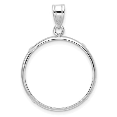 14K white gold pendant