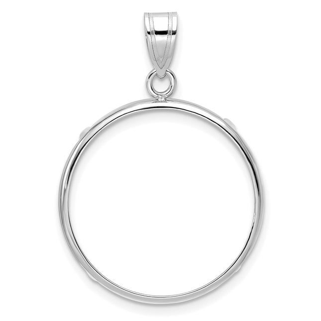 14K white gold pendant