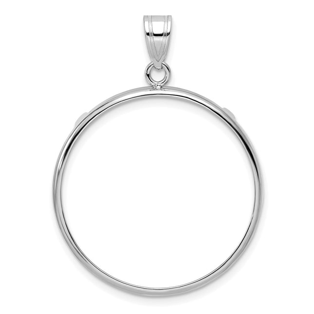 14K white gold pendant