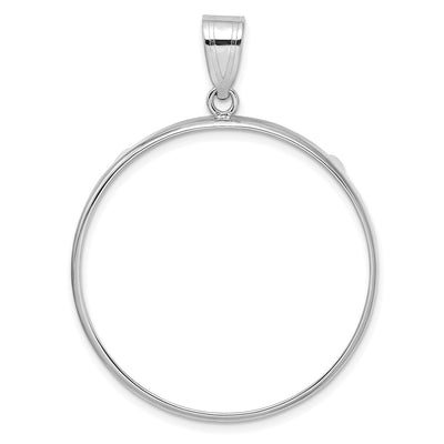 14K white gold pendant