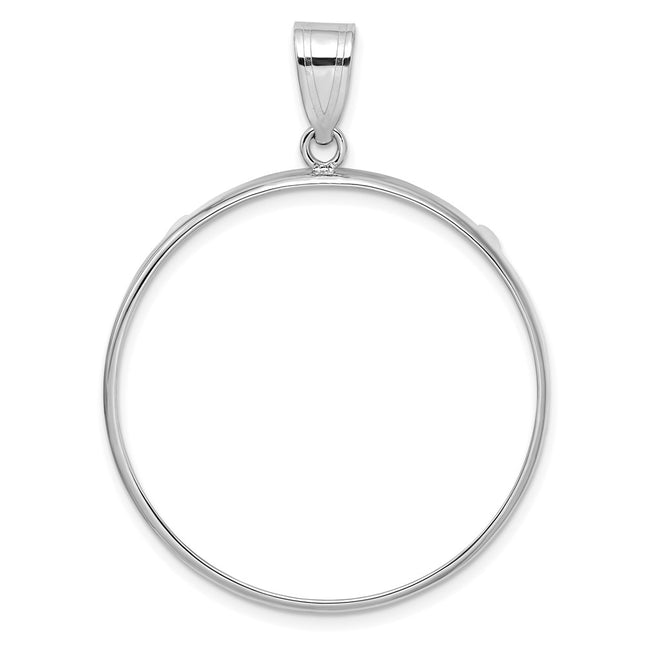 14K white gold pendant