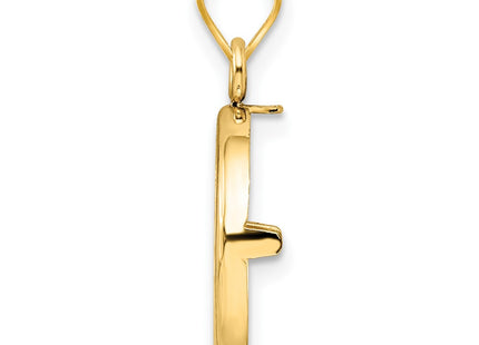 14K gold pendant, alternate view