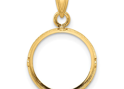 14K gold pendant, another view