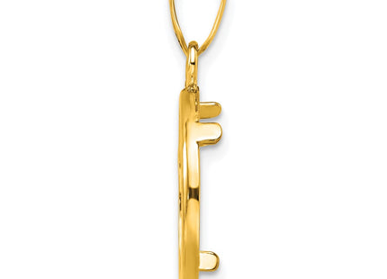 14K gold pendant, alternate view