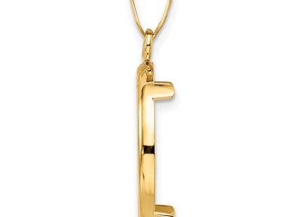 14K gold pendant, alternate view
