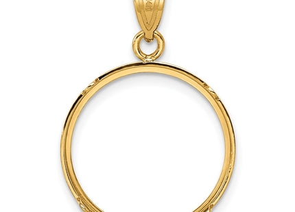 14K gold pendant, another view