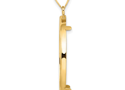 14K gold pendant, alternate view