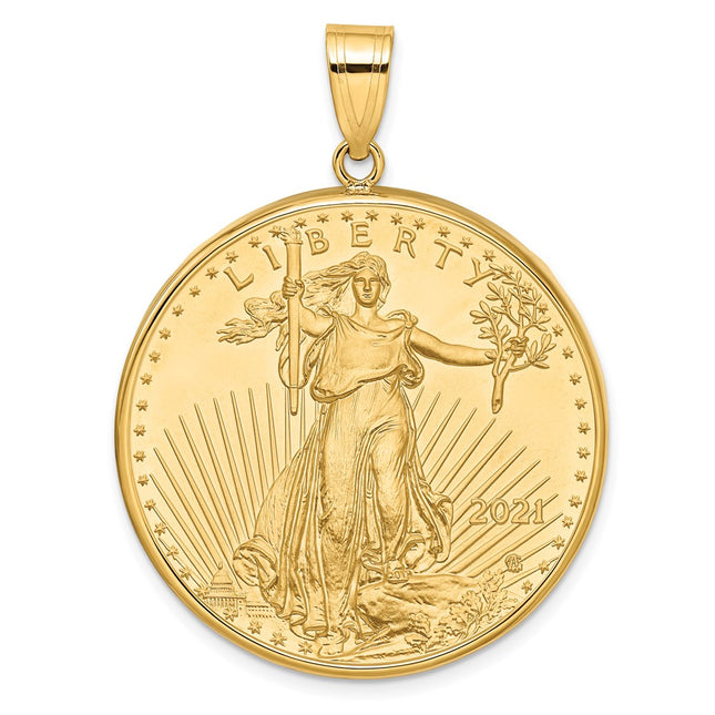 14k Yellow Gold Pendants Style C1801 - Classique Jewelry Inc.