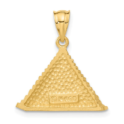 14K Pyramid Charm