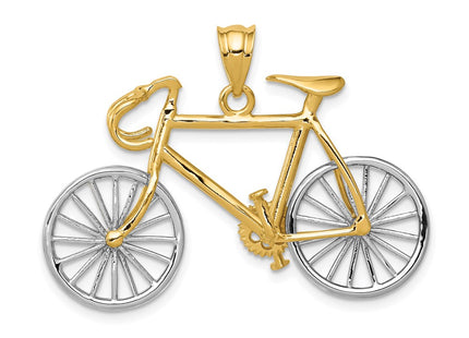 14k Two-tone Pendants Style C1813 - Classique Jewelry Inc.