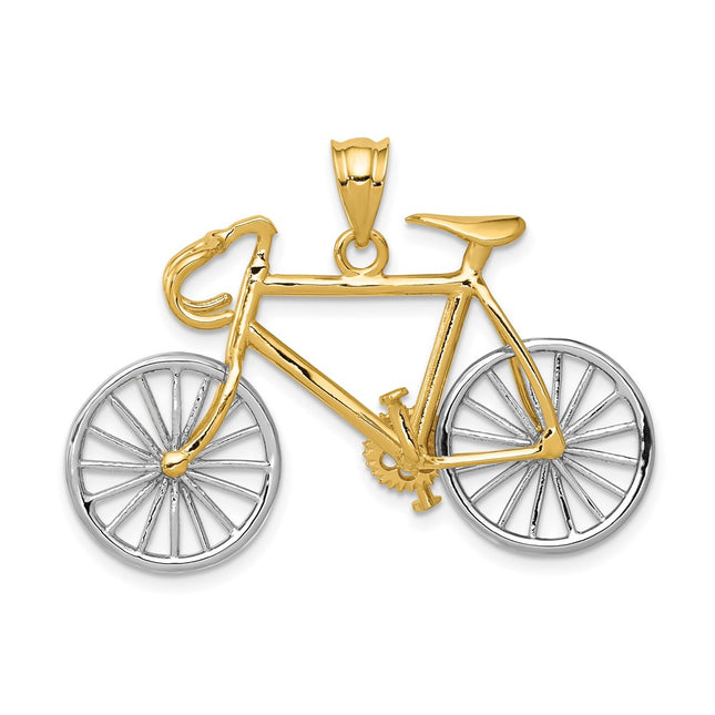 14k Two-tone Pendants Style C1813 - Classique Jewelry Inc.