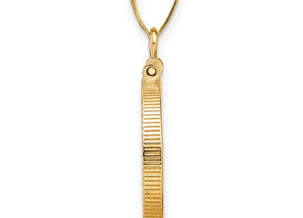 14K gold pendant, alternate view
