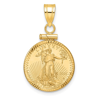 14K yellow gold pendant