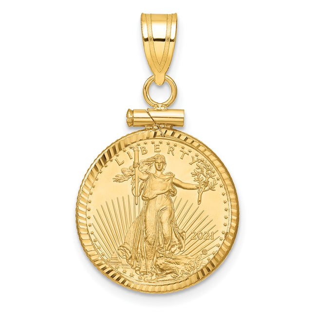 14k Yellow Gold Pendants Style C1885D - Classique Jewelry Inc.
