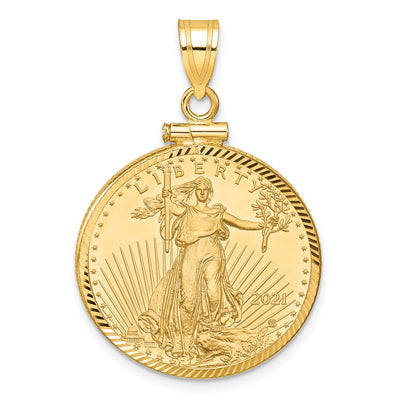 14K yellow gold pendant