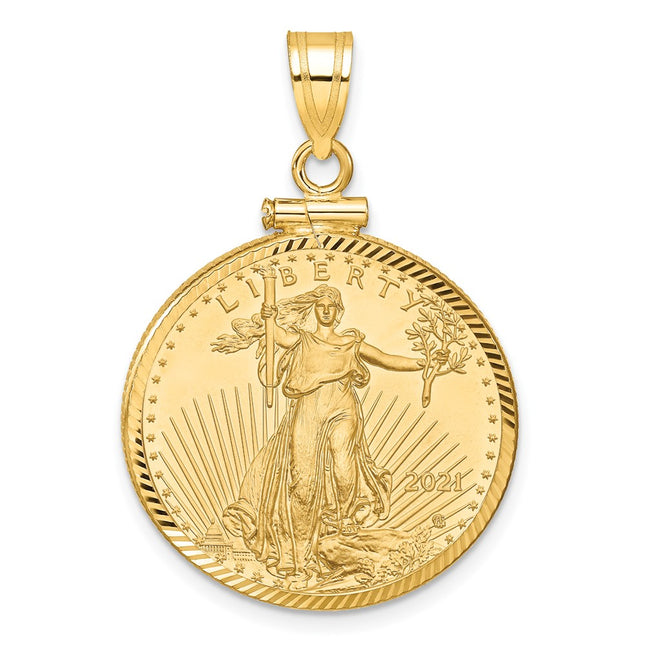 14k Yellow Gold Pendants Style C1885D - Classique Jewelry Inc.