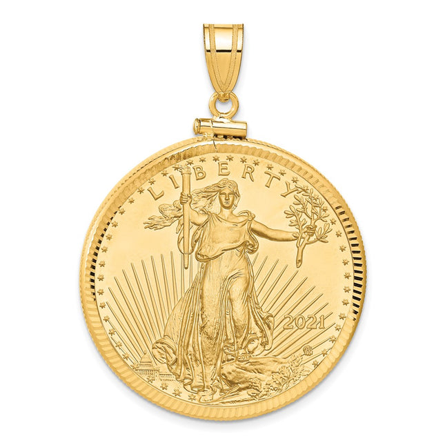 14k Yellow Gold Pendants Style C1885D - Classique Jewelry Inc.