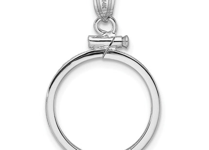14K white gold pendant, another view