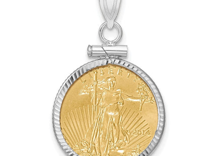 14k White Gold Pendants Style C1885WD - Classique Jewelry Inc.