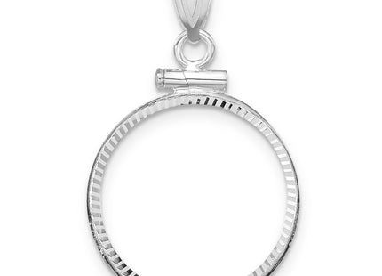 14K white gold pendant