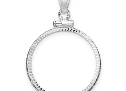 14K white gold pendant