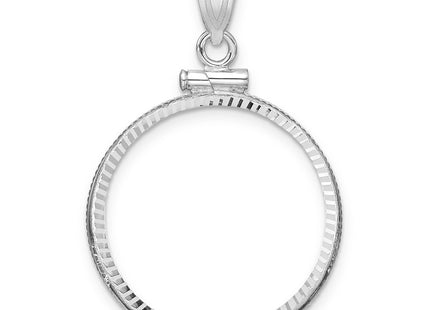 14K white gold pendant