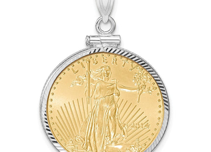 14k White Gold Pendants Style C1885WD - Classique Jewelry Inc.