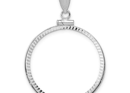 14K white gold pendant