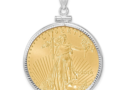 14k White Gold Pendants Style C1885WD - Classique Jewelry Inc.