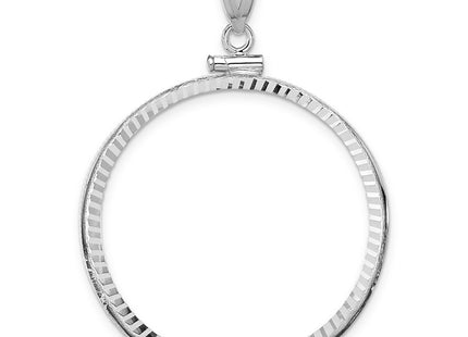 14K white gold pendant