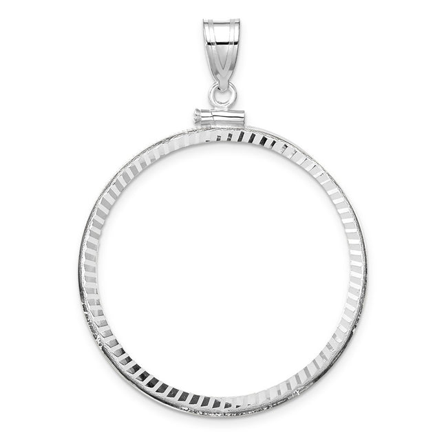 14K white gold pendant