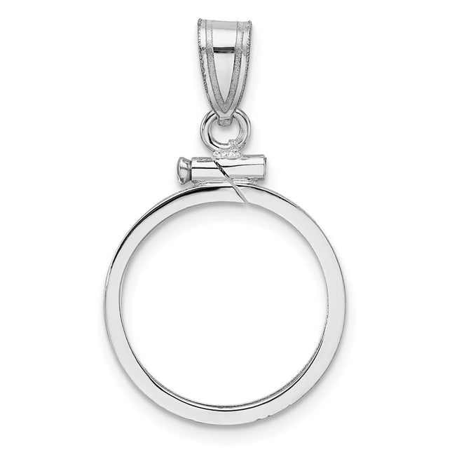 14K white gold pendant