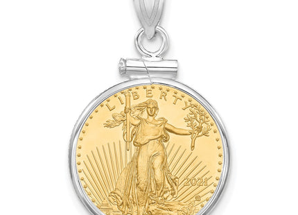 14k White Gold Pendants Style C1885W - Classique Jewelry Inc.