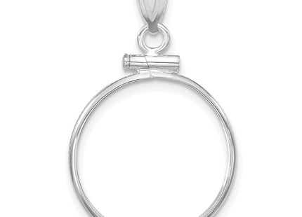 14K white gold pendant