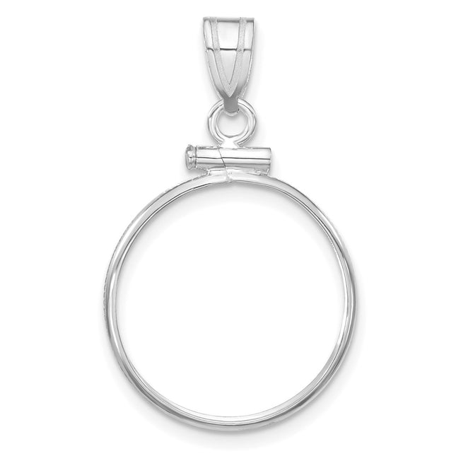 14K white gold pendant