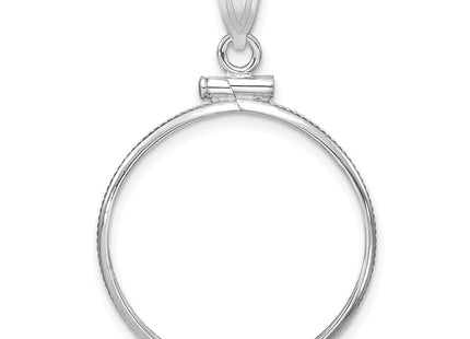 14K white gold pendant