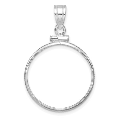 14K white gold pendant
