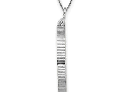 14K white gold pendant, alternate view