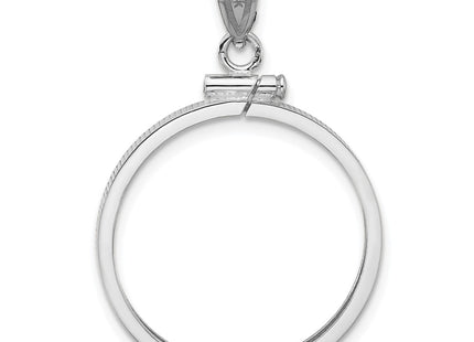 14K white gold pendant, another view
