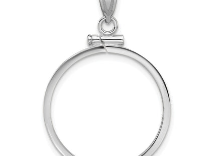 14K white gold pendant