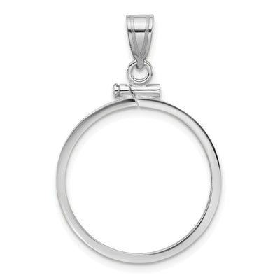 14K white gold pendant