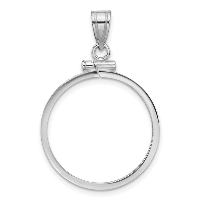 14K white gold pendant