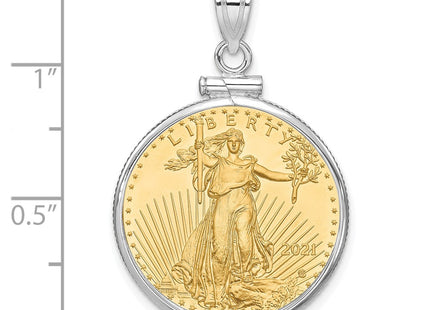 14k White Gold Pendants Style C1885W - Classique Jewelry Inc.